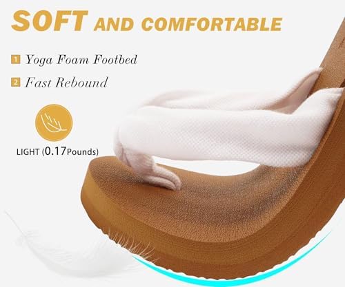  Arch Support Yoga Mat Thong Sandals for Women Comfortable Summer Beach Walking Slip On
| Women's Arch Support Yoga Mat 