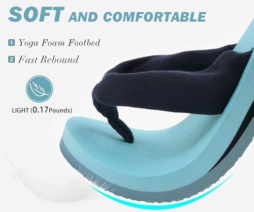  Arch Support Yoga Mat Thong Sandals for Women Comfortable Summer Beach Walking Slip On
| Women's Arch Support Yoga Mat 