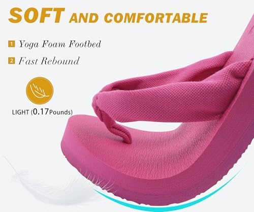  Arch Support Yoga Mat Thong Sandals for Women Comfortable Summer Beach Walking Slip On
| Women's Arch Support Yoga Mat 