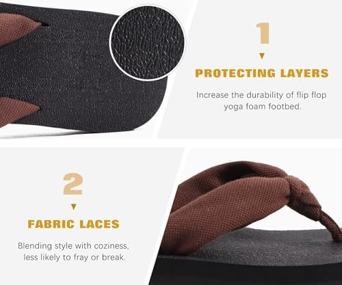  Arch Support Yoga Mat Thong Sandals for Women Comfortable Summer Beach Walking Slip On
| Women's Arch Support Yoga Mat 