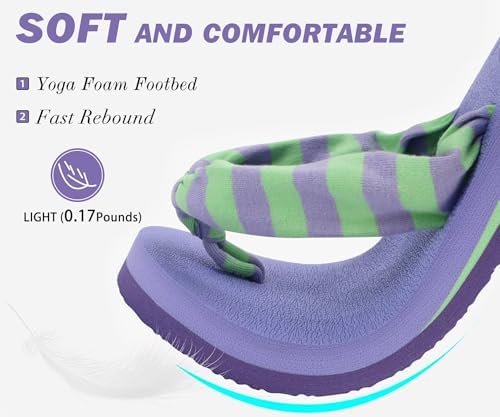  Arch Support Yoga Mat Thong Sandals for Women Comfortable Summer Beach Walking Slip On
| Women's Arch Support Yoga Mat 