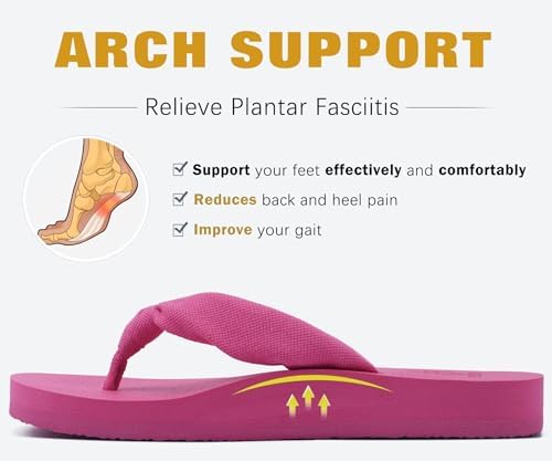  Arch Support Yoga Mat Thong Sandals for Women Comfortable Summer Beach Walking Slip On
| Women's Arch Support Yoga Mat 