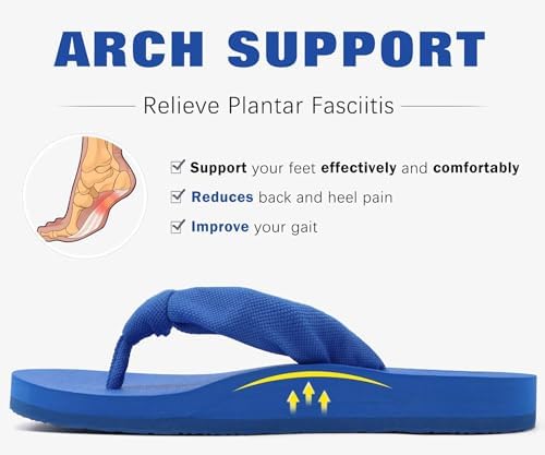  Arch Support Yoga Mat Thong Sandals for Women Comfortable Summer Beach Walking Slip On
| Women's Arch Support Yoga Mat 