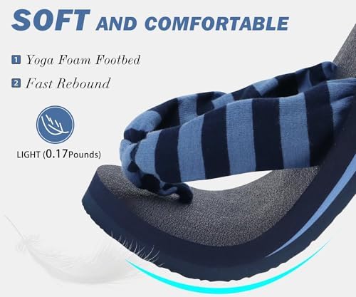  Arch Support Yoga Mat Thong Sandals for Women Comfortable Summer Beach Walking Slip On
| Women's Arch Support Yoga Mat 
