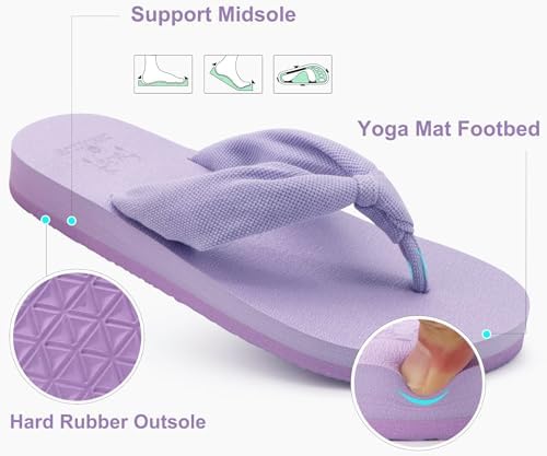  Arch Support Yoga Mat Thong Sandals for Women Comfortable Summer Beach Walking Slip On
| Women's Arch Support Yoga Mat 