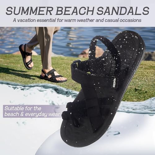  MEGNYA Women's Comfortable Hiking Sandals for Beach Vacation and Adventurous Walks
| MEGNYA Arch Support Hiking Sandals