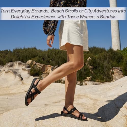  MEGNYA Women's Comfortable Hiking Sandals for Beach Vacation and Adventurous Walks
| MEGNYA Arch Support Hiking Sandals